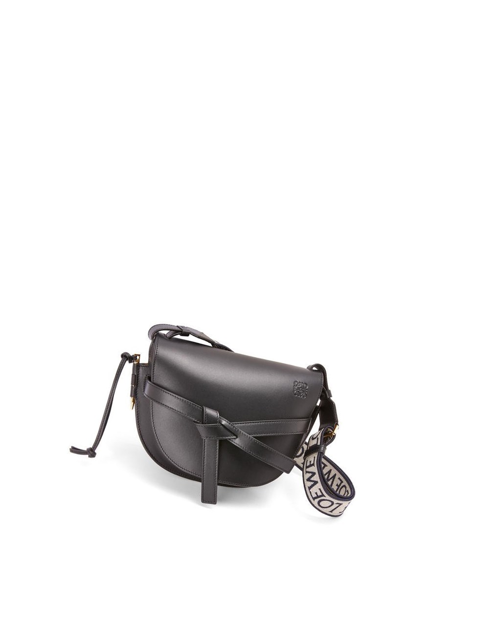 Loewe Small Gate bag in soft calfskin and jacquard Negros | MTNBF-4523