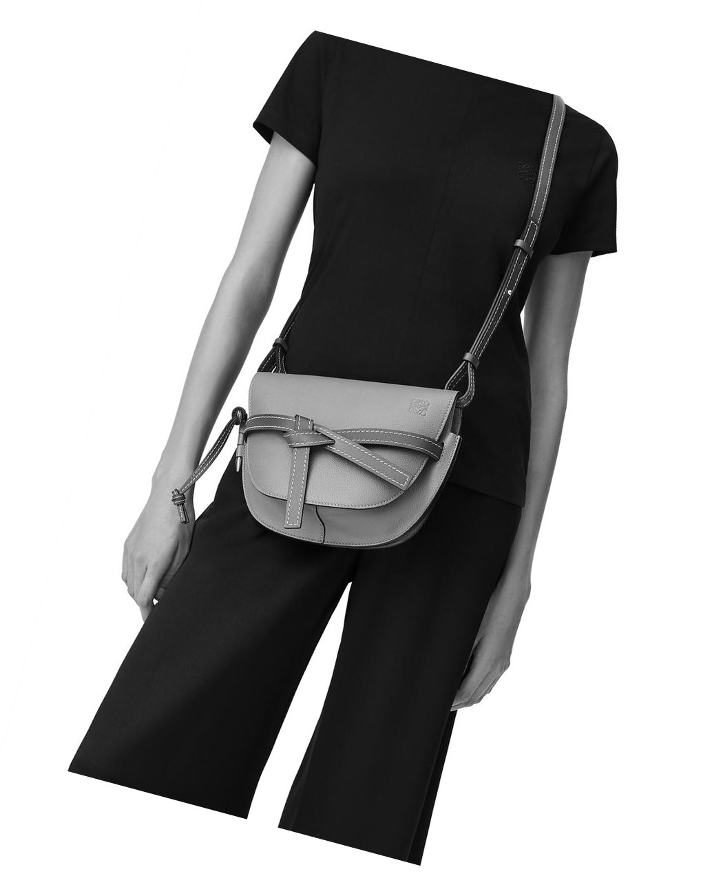 Loewe Small Gate bag in soft grained calfskin Azules | TFKQA-0543