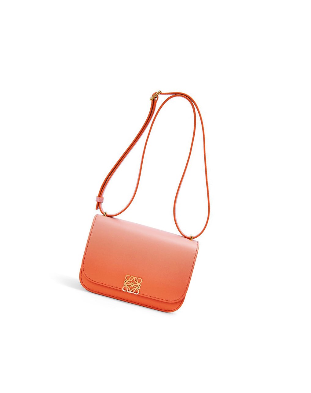 Loewe Small Goya bag in degrade silk calfskin Coral Oscuro | CSXWO-1674