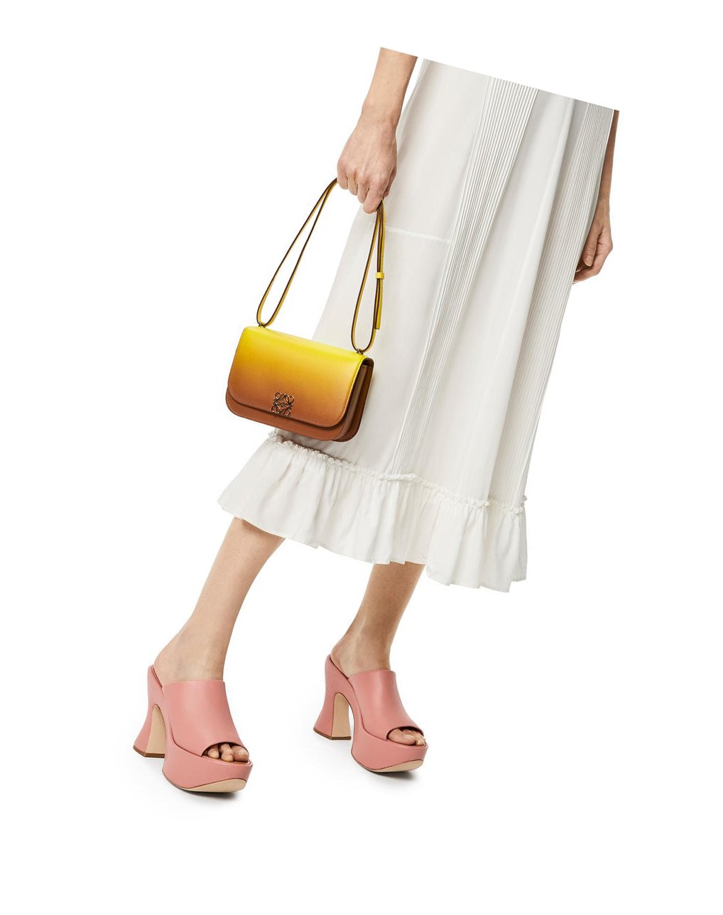 Loewe Small Goya bag in degrade silk calfskin Azules | KBONW-0261
