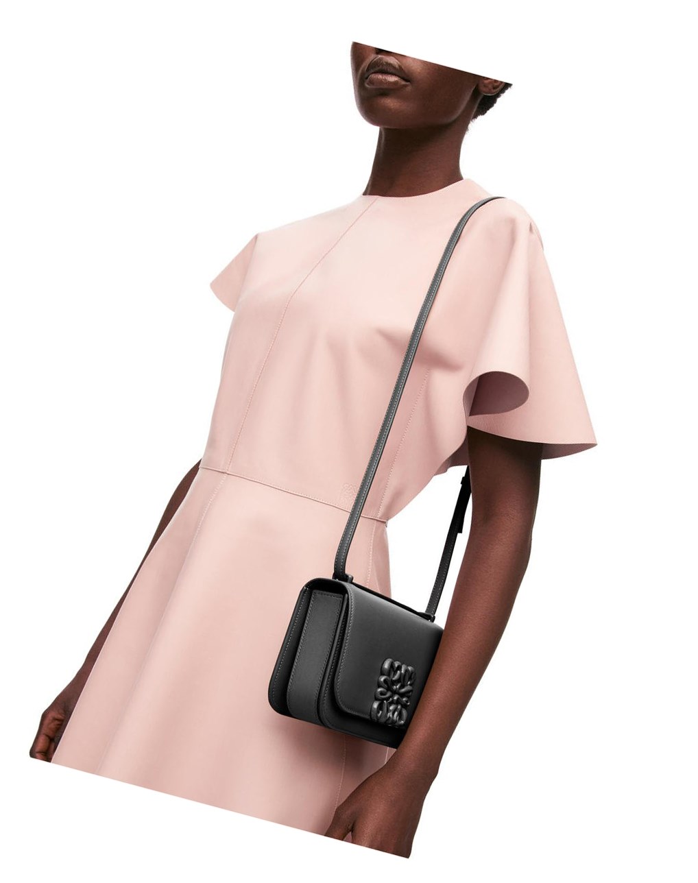 Loewe Small Goya bag in silk calfskin Negros | XSNDP-8402