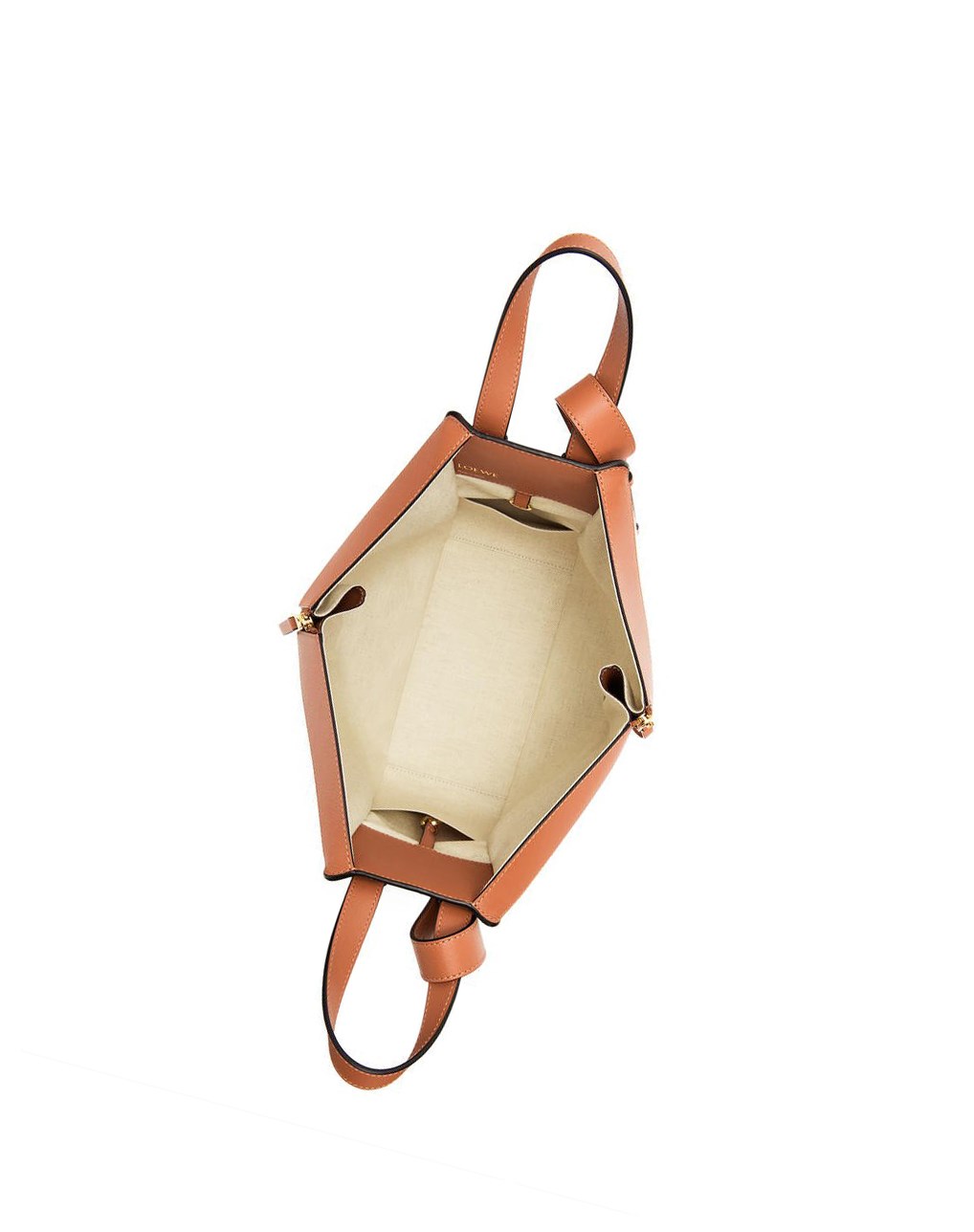 Loewe Small Hammock bag in Anagram jacquard and calfskin Ecru / Tan | MCBFI-0628