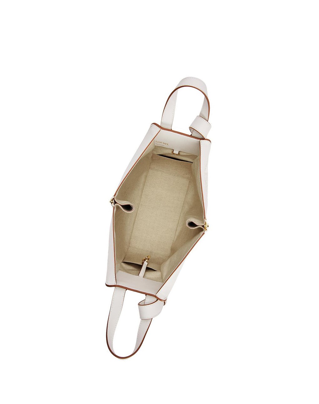 Loewe Small Hammock bag in Anagram jacquard and calfskin Blancos | UMQBE-9176