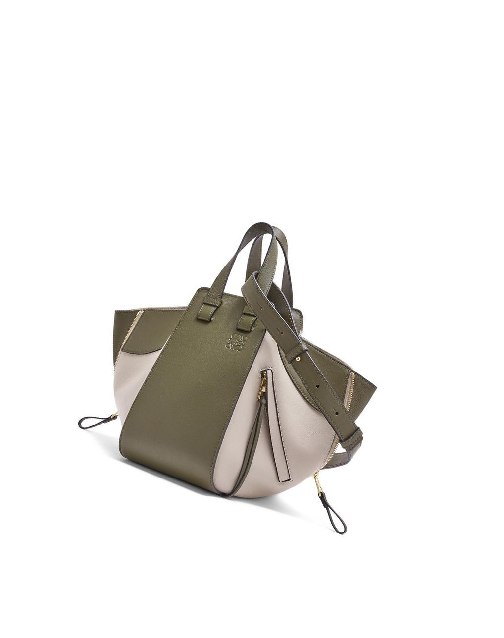 Loewe Small Hammock bag in classic calfskin Verdes Azules | TVWUG-8956