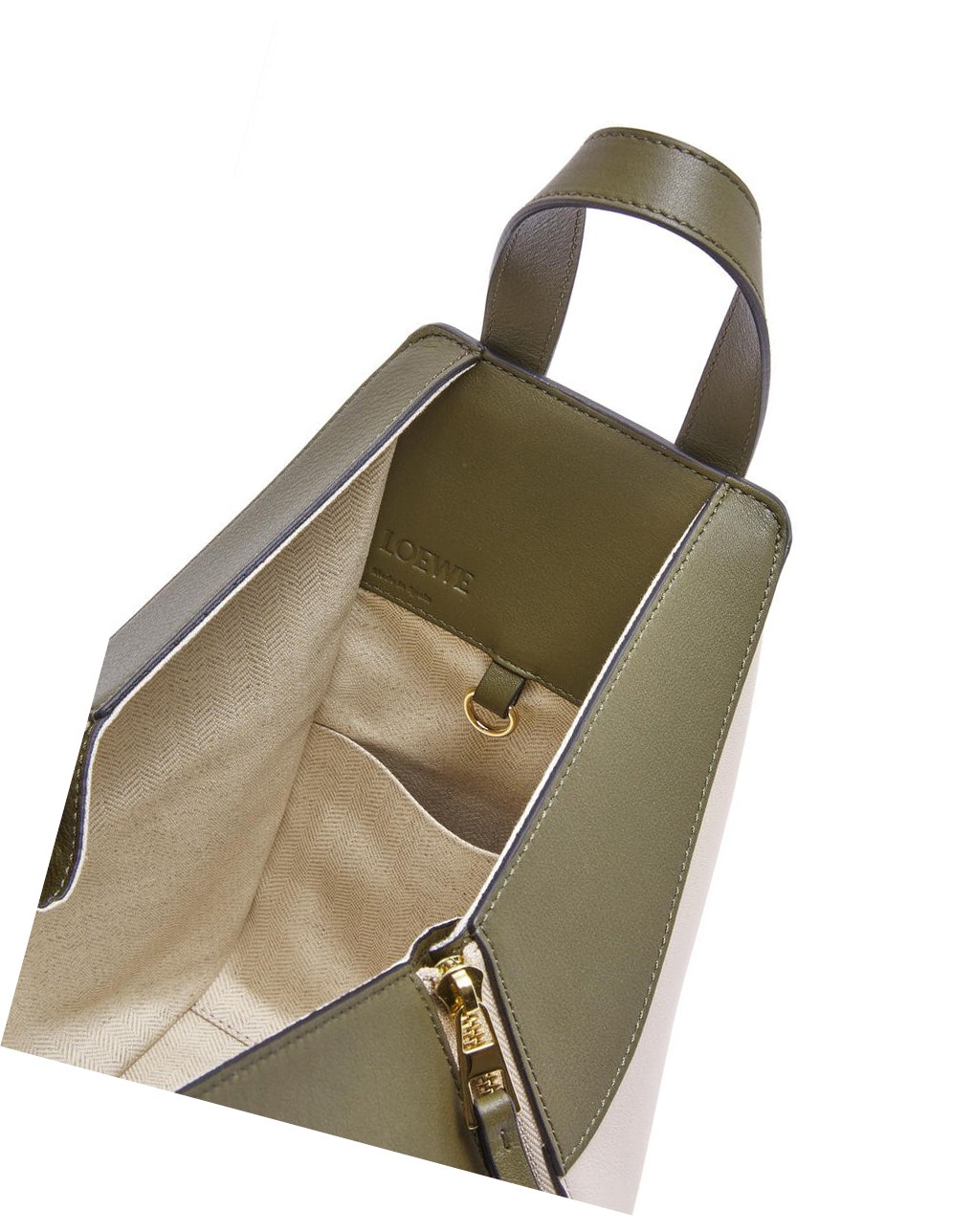 Loewe Small Hammock bag in classic calfskin Verdes Azules | TVWUG-8956