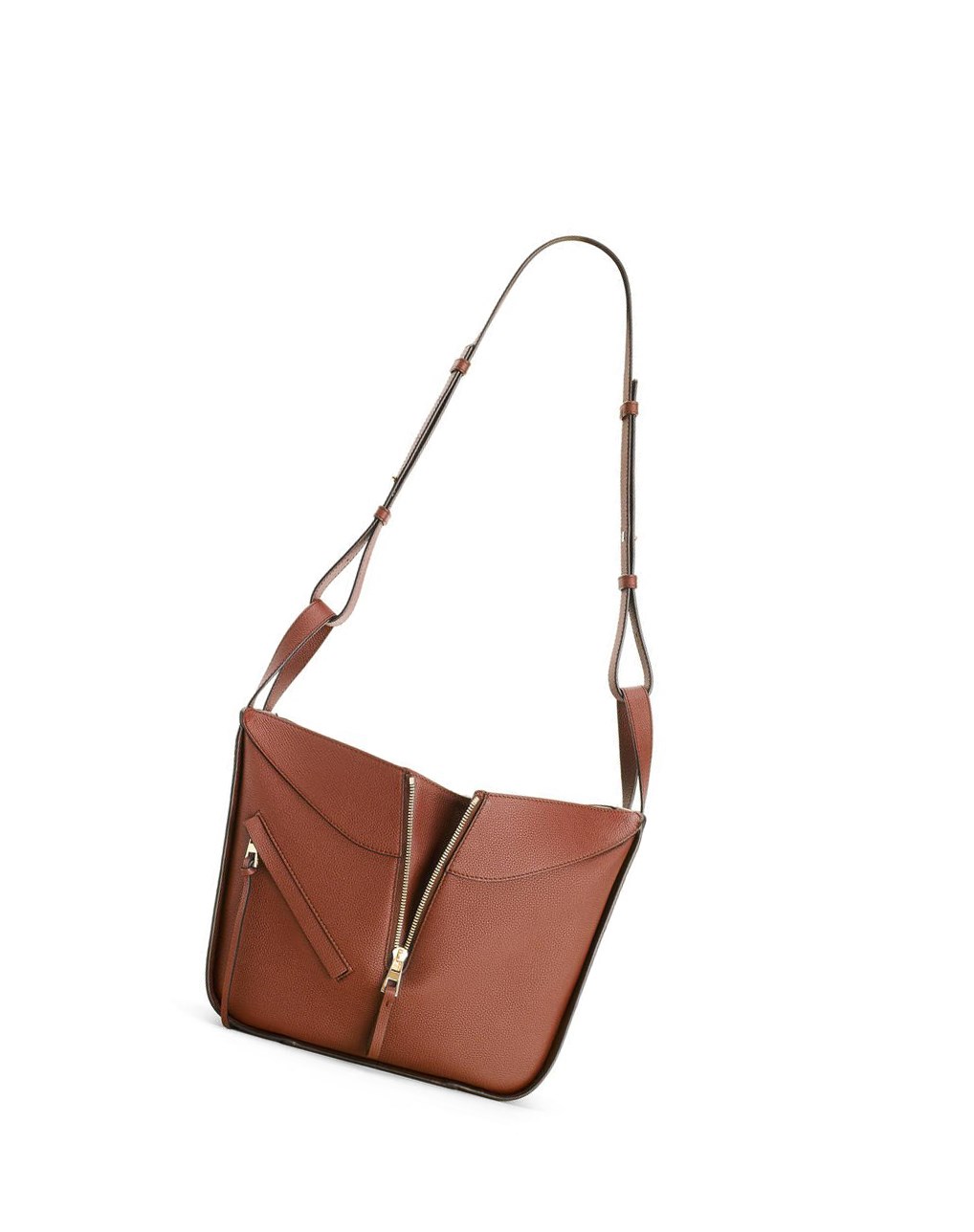 Loewe Small Hammock bag in pebble grain calfskin Rust | UDFPX-8976