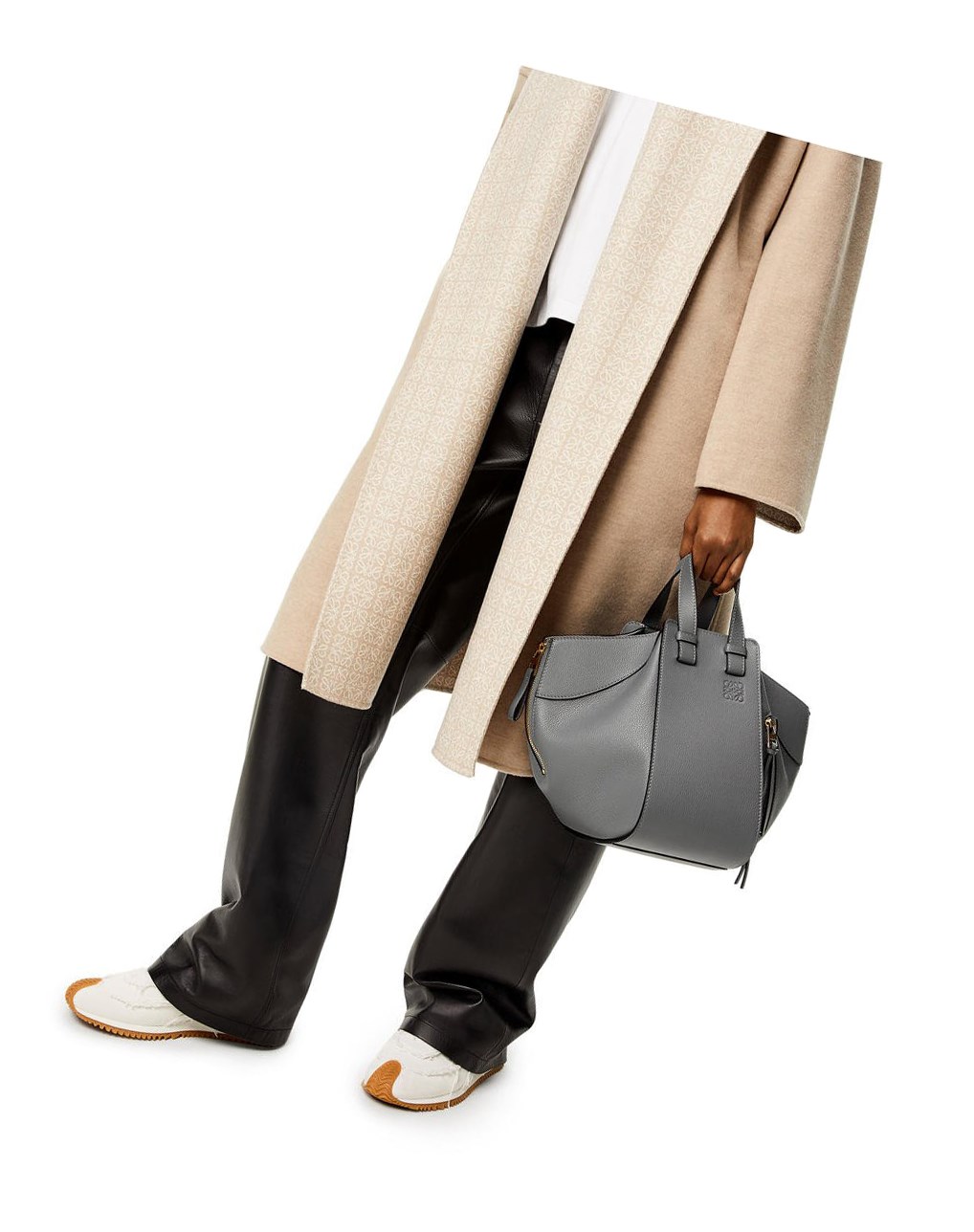 Loewe Small Hammock bag in soft grained calfskin Grises | MQKVF-3861