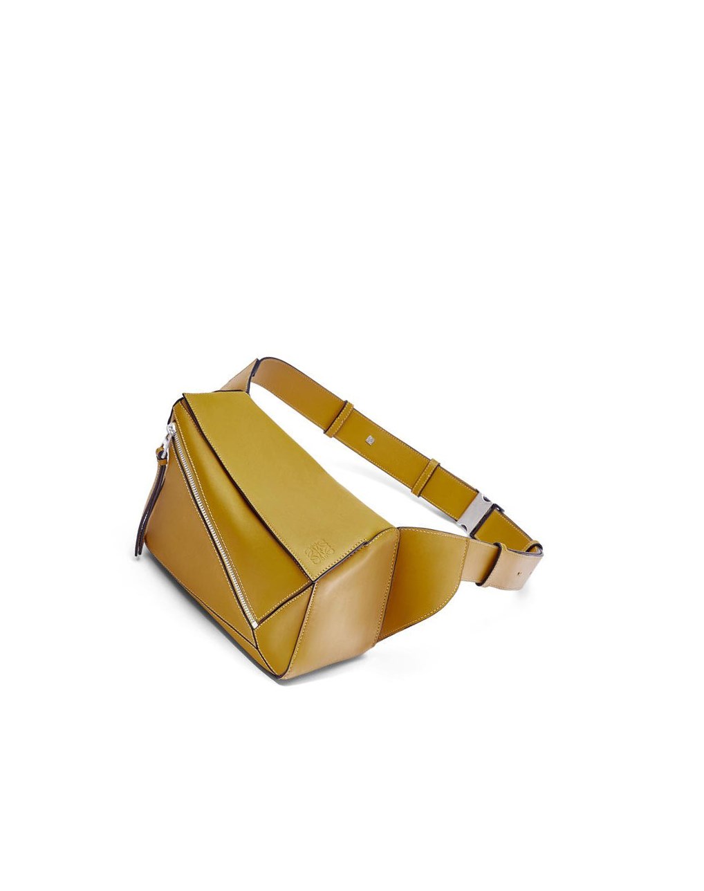 Loewe Small Puzzle Bumbag in classic calfskin Ochre | ESMRC-5437