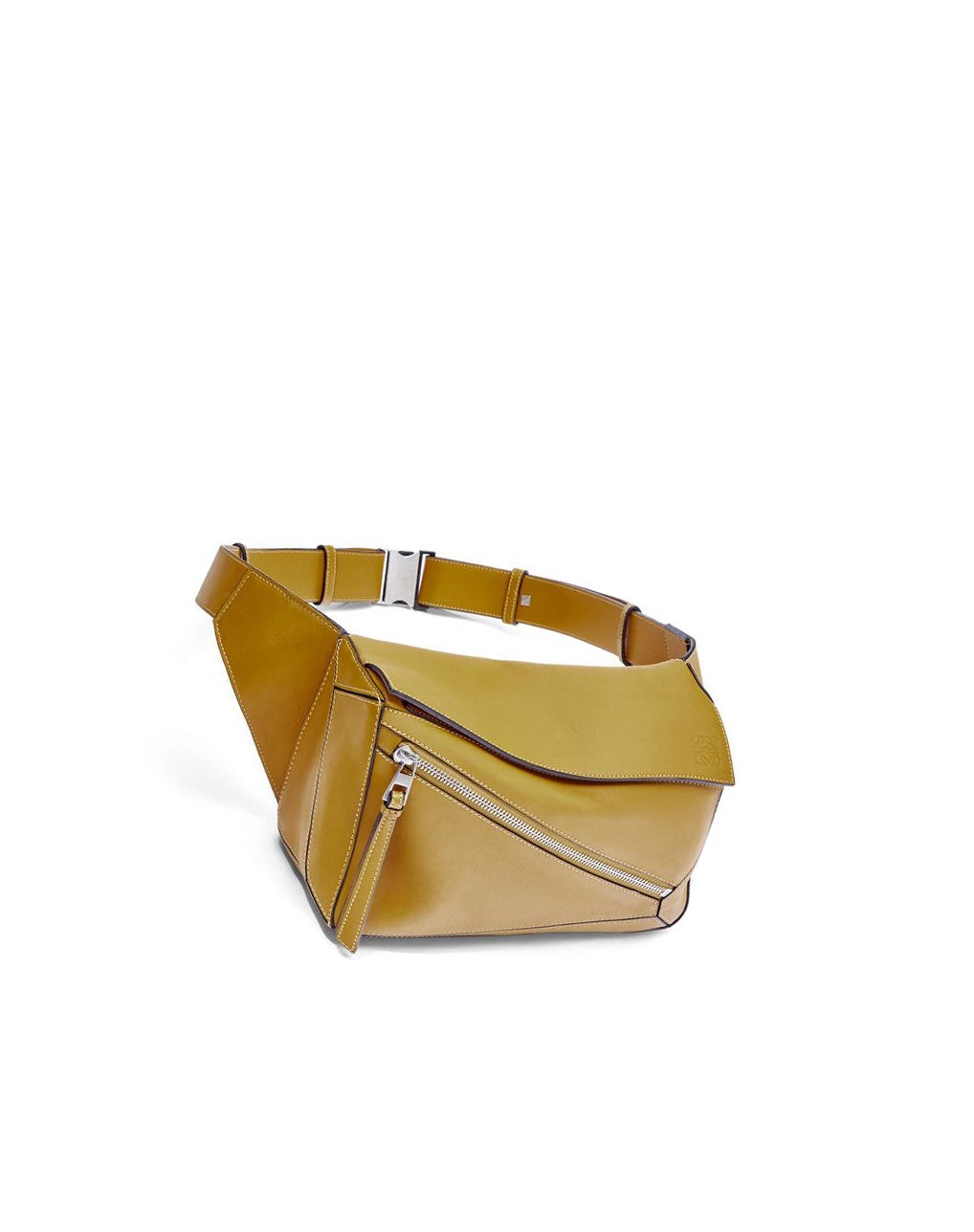 Loewe Small Puzzle Bumbag in classic calfskin Ochre | ESMRC-5437