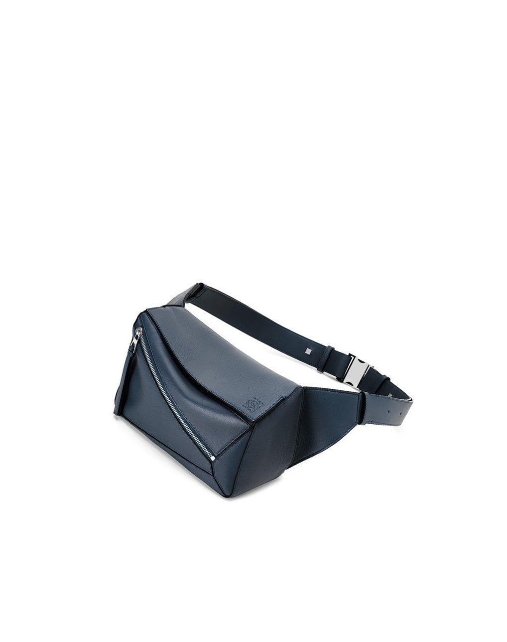 Loewe Small Puzzle Bumbag in classic calfskin Ocean | FLJOD-5942