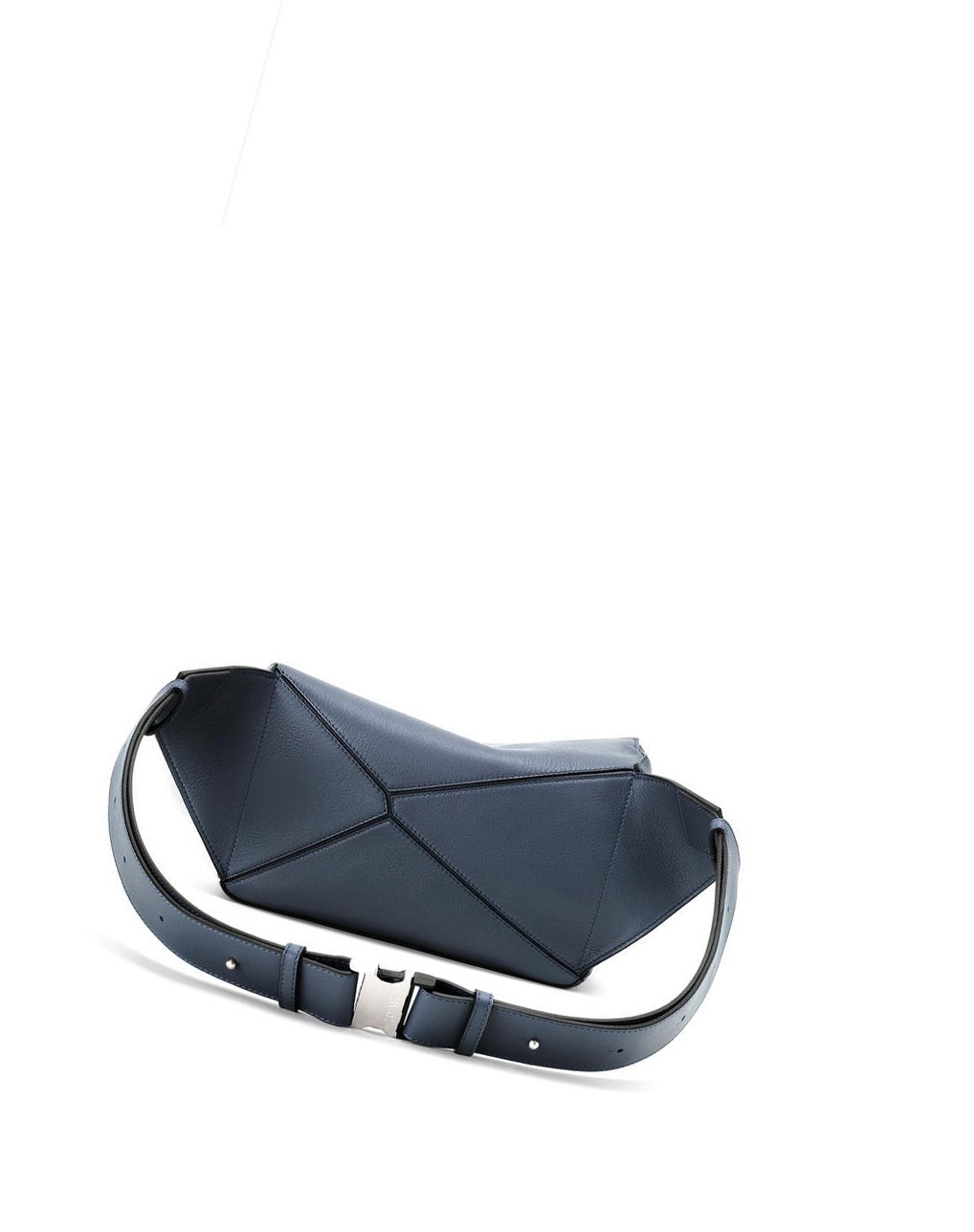 Loewe Small Puzzle Bumbag in classic calfskin Ocean | FLJOD-5942