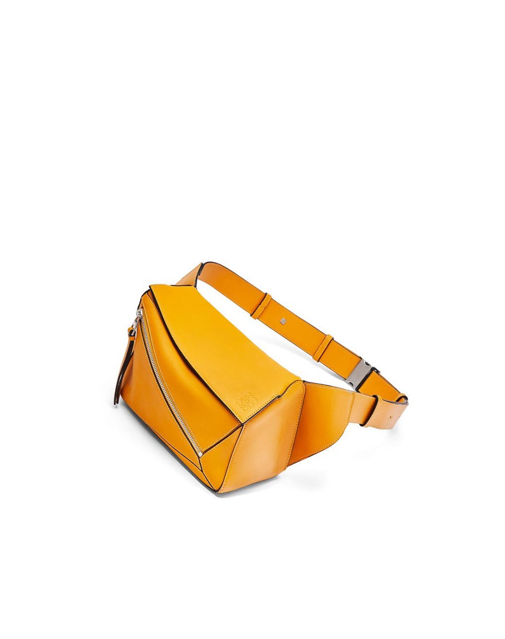 Loewe Small Puzzle Bumbag in classic calfskin Sunflower | NZLGX-1468
