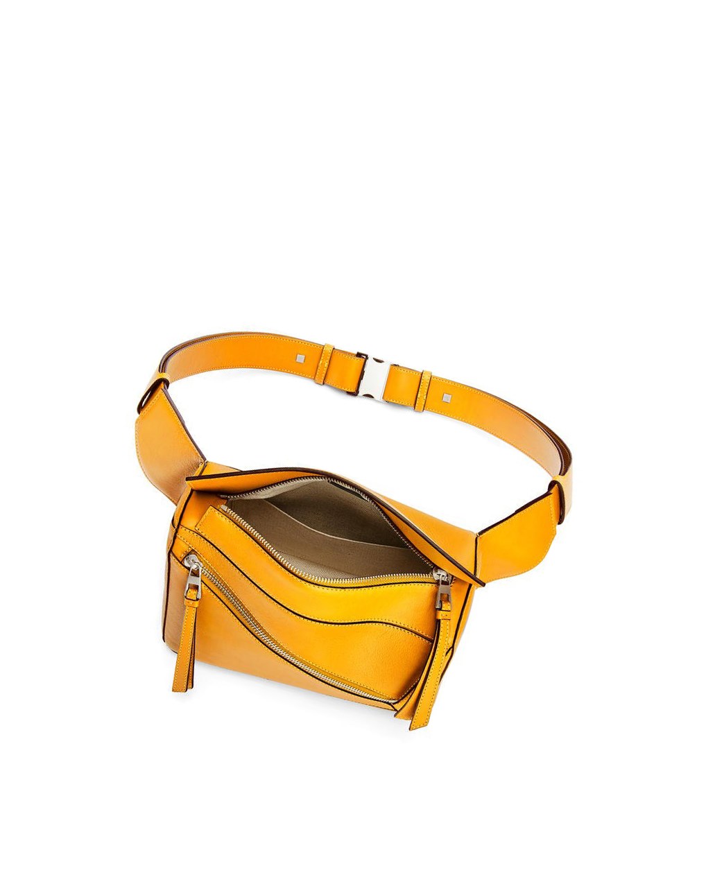 Loewe Small Puzzle Bumbag in classic calfskin Sunflower | NZLGX-1468