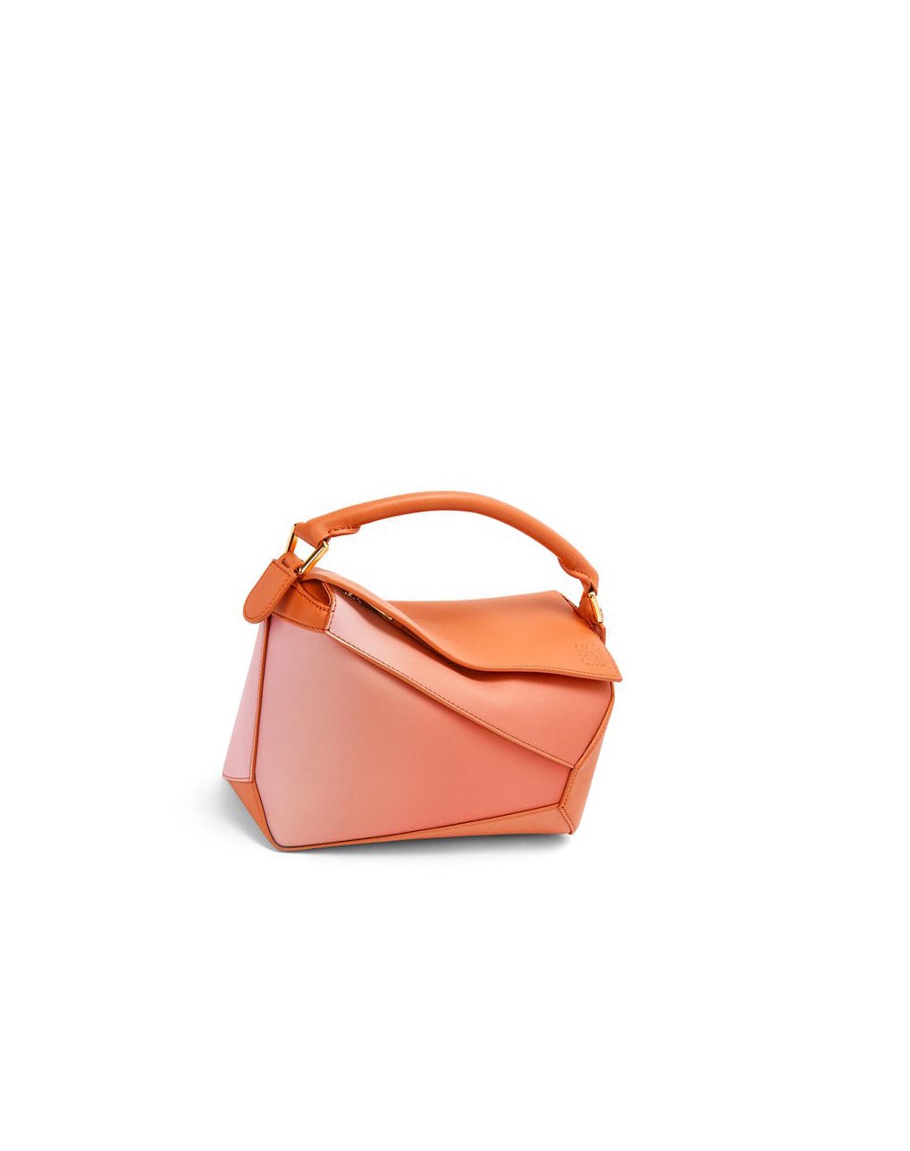 Loewe Small Puzzle Edge bag in degrade nappa calfskin Coral Oscuro | MXFOZ-3248