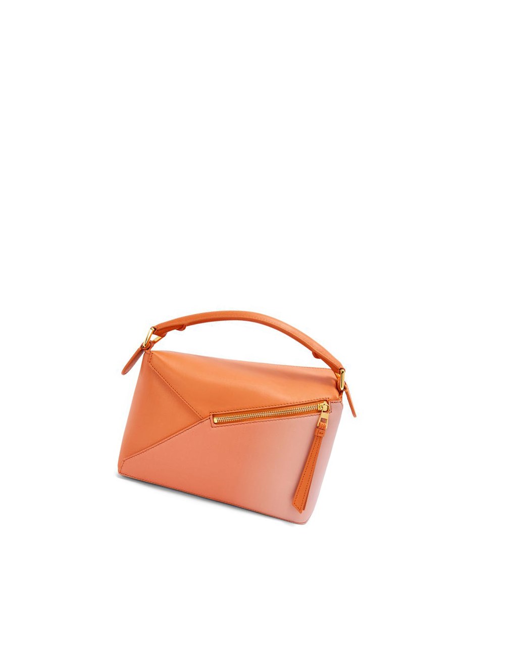 Loewe Small Puzzle Edge bag in degrade nappa calfskin Coral Oscuro | MXFOZ-3248