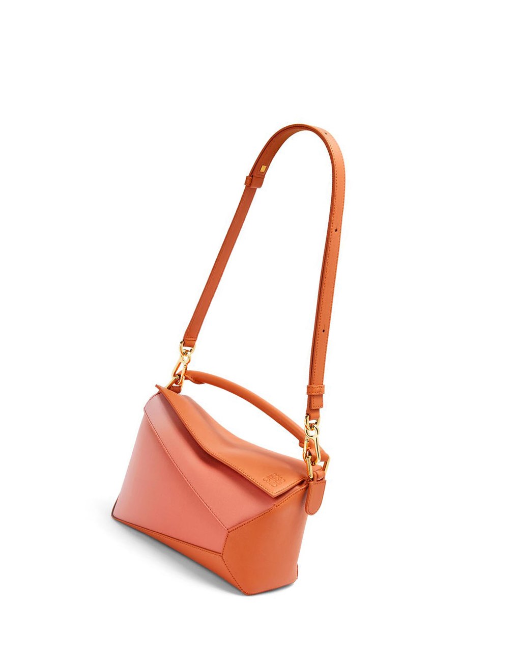Loewe Small Puzzle Edge bag in degrade nappa calfskin Coral Oscuro | MXFOZ-3248