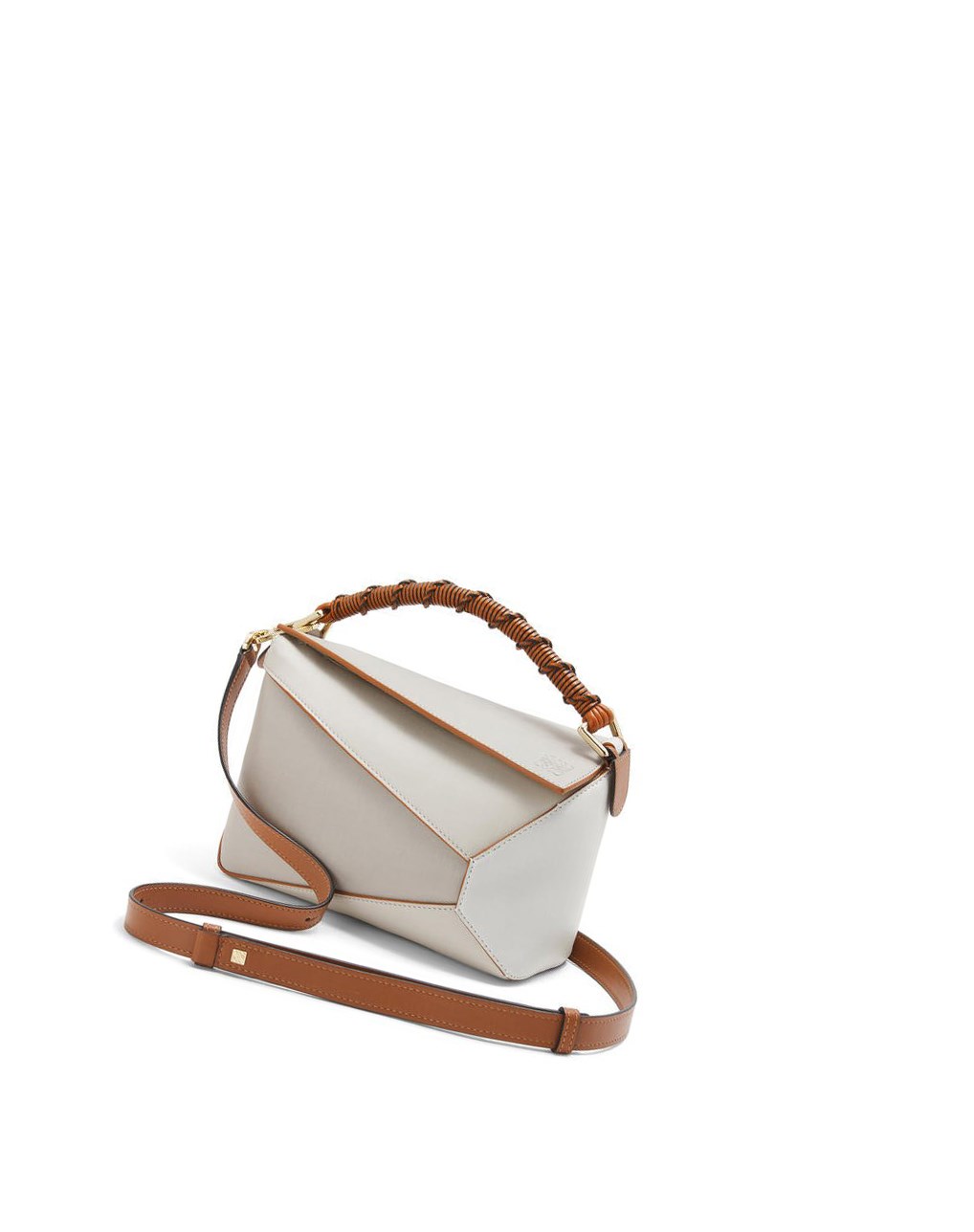 Loewe Small Puzzle Edge bag in nappa calfskin Blancos | BVPRL-9370
