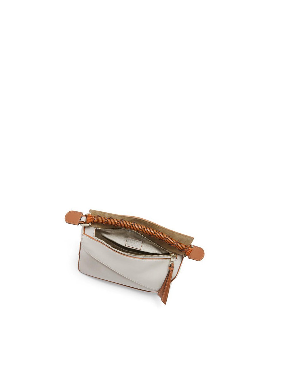 Loewe Small Puzzle Edge bag in nappa calfskin Blancos | BVPRL-9370