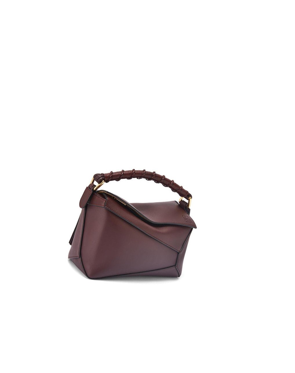 Loewe Small Puzzle Edge bag in nappa calfskin Prune | HBZFU-6732
