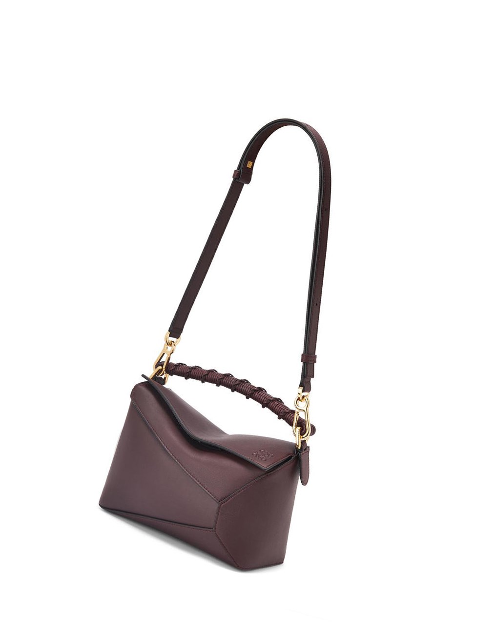 Loewe Small Puzzle Edge bag in nappa calfskin Prune | HBZFU-6732