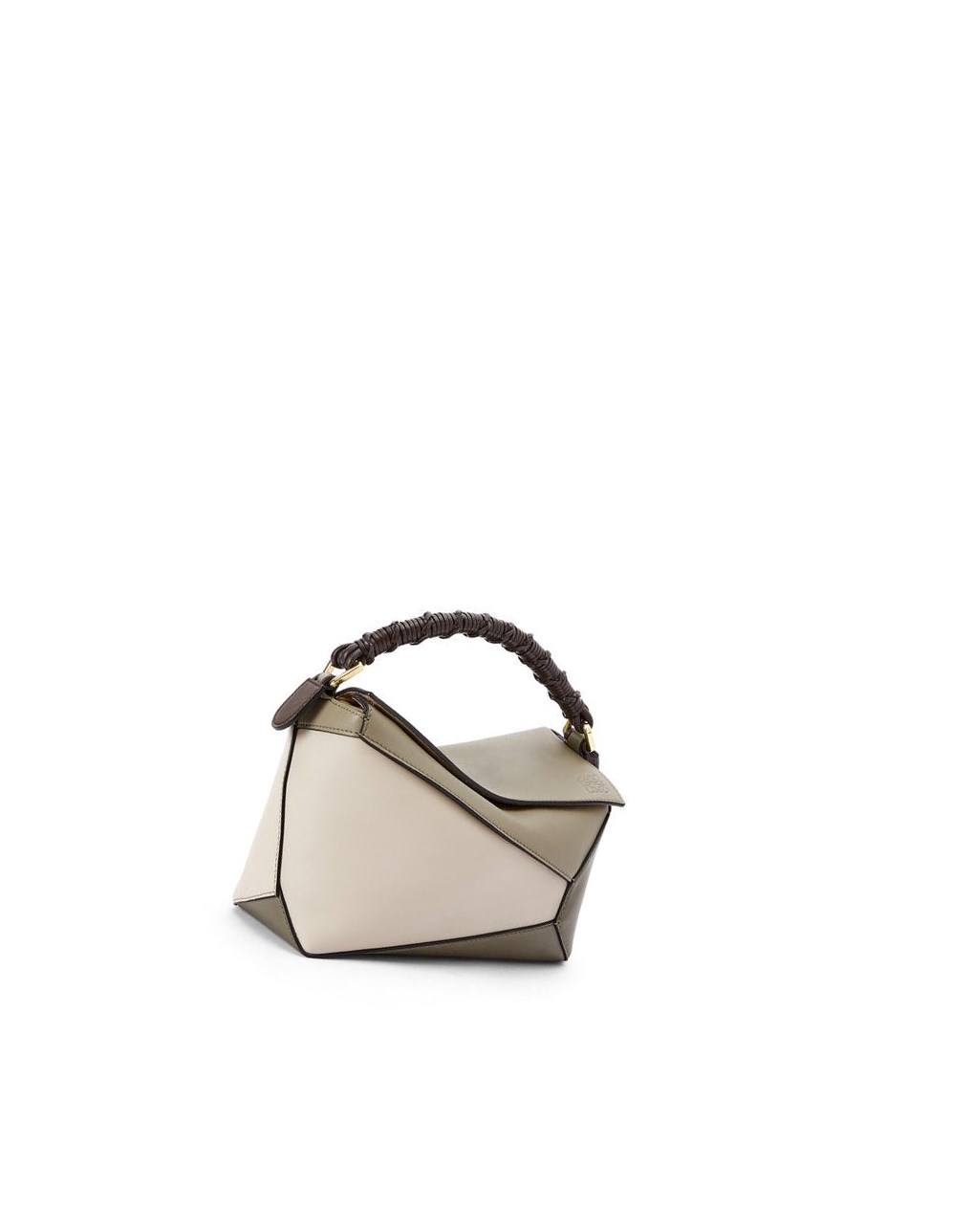 Loewe Small Puzzle Edge bag in nappa calfskin Verdes Azules | YRJLG-7630
