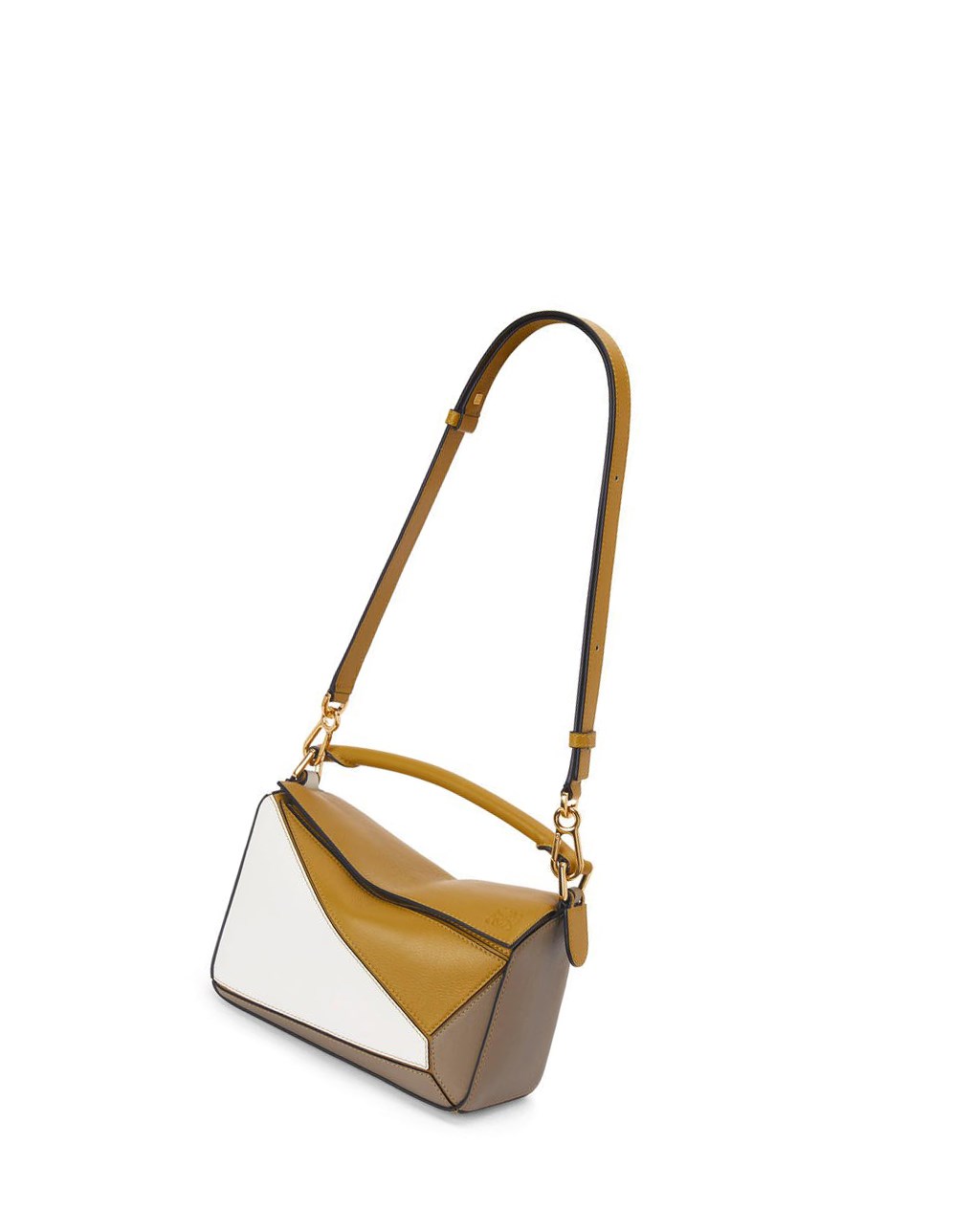 Loewe Small Puzzle bag in classic calfskin Blancos | EKGXJ-2574