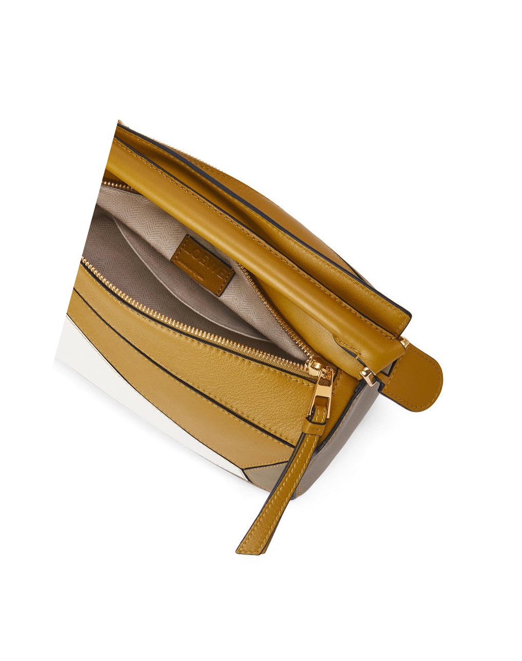 Loewe Small Puzzle bag in classic calfskin Blancos | EKGXJ-2574