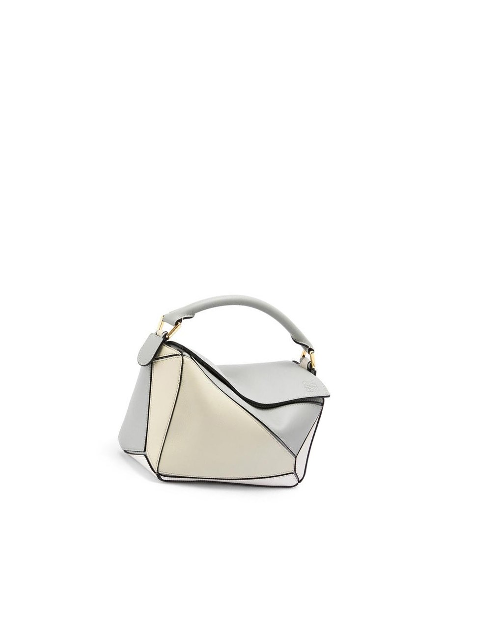 Loewe Small Puzzle bag in classic calfskin Grises Verdes | QEDMT-7952