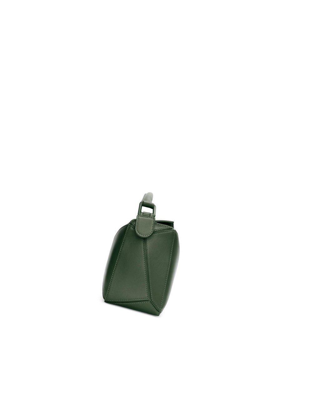 Loewe Small Puzzle bag in satin calfskin Kaki | GXSIJ-7046