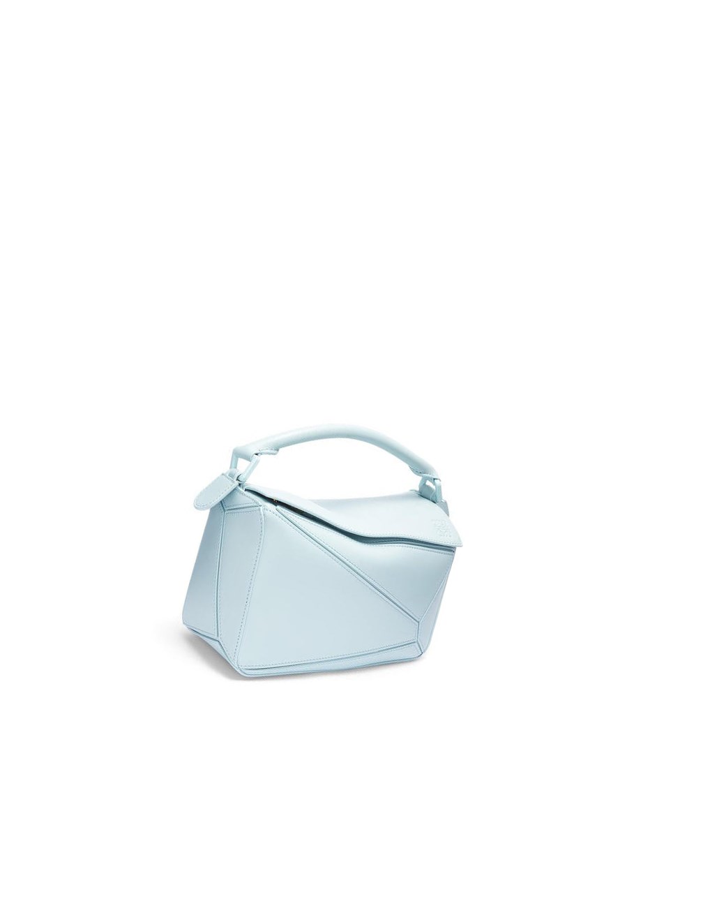 Loewe Small Puzzle bag in satin calfskin Aquamarine | HBDJO-6389