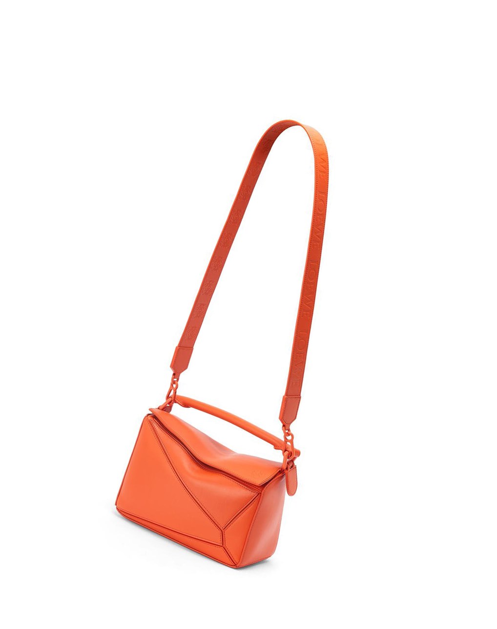 Loewe Small Puzzle bag in satin calfskin Naranjas | HBECT-5180