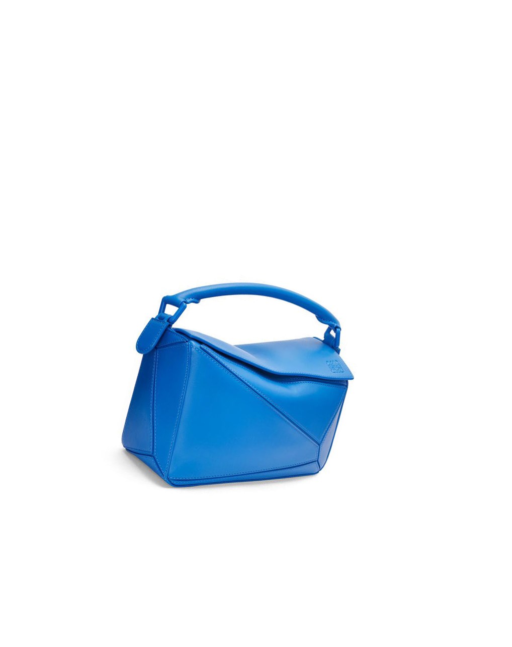 Loewe Small Puzzle bag in satin calfskin Azules | LQHIJ-7451