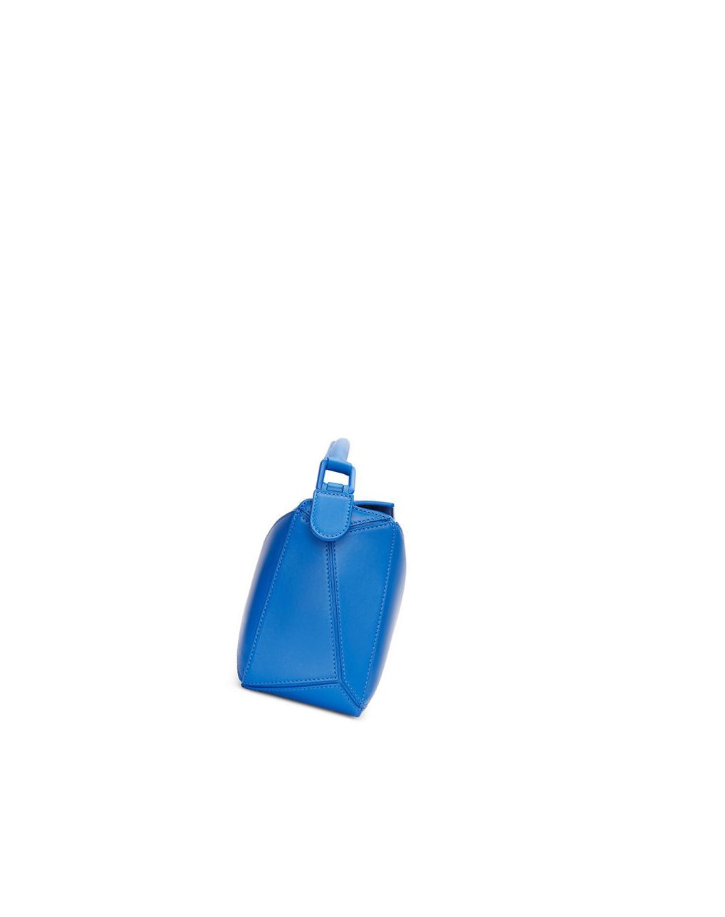 Loewe Small Puzzle bag in satin calfskin Azules | LQHIJ-7451
