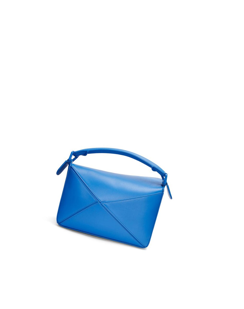Loewe Small Puzzle bag in satin calfskin Azules | LQHIJ-7451