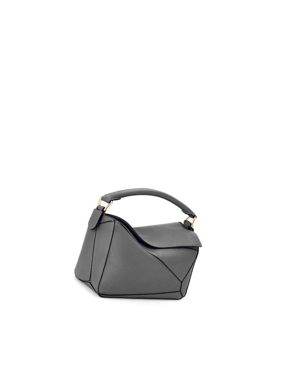 Loewe Small Puzzle bag in soft grained calfskin Grises | DYLOM-2198