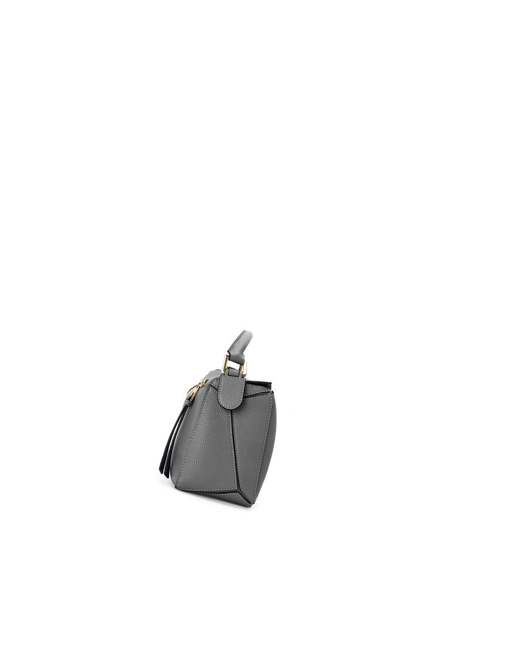 Loewe Small Puzzle bag in soft grained calfskin Grises | DYLOM-2198