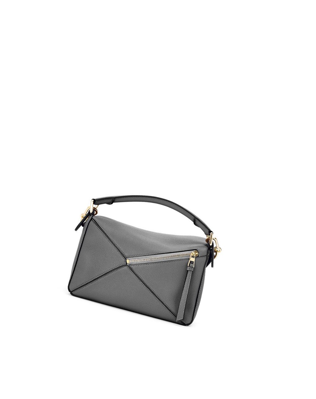 Loewe Small Puzzle bag in soft grained calfskin Grises | DYLOM-2198
