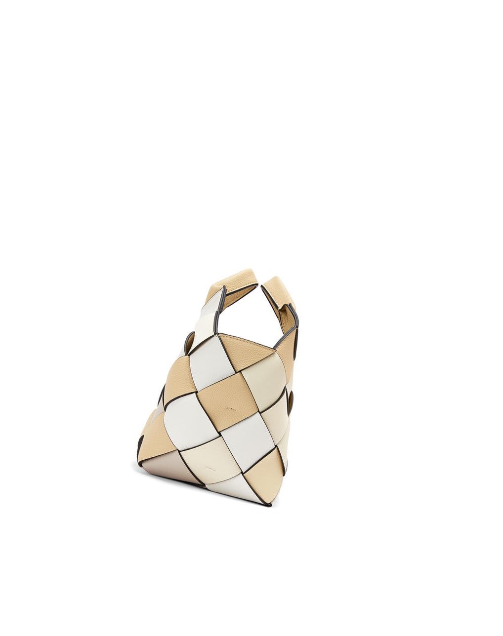 Loewe Small Surplus Cuero Woven basket bag in calfskin Beige Creme | ECIZO-5840