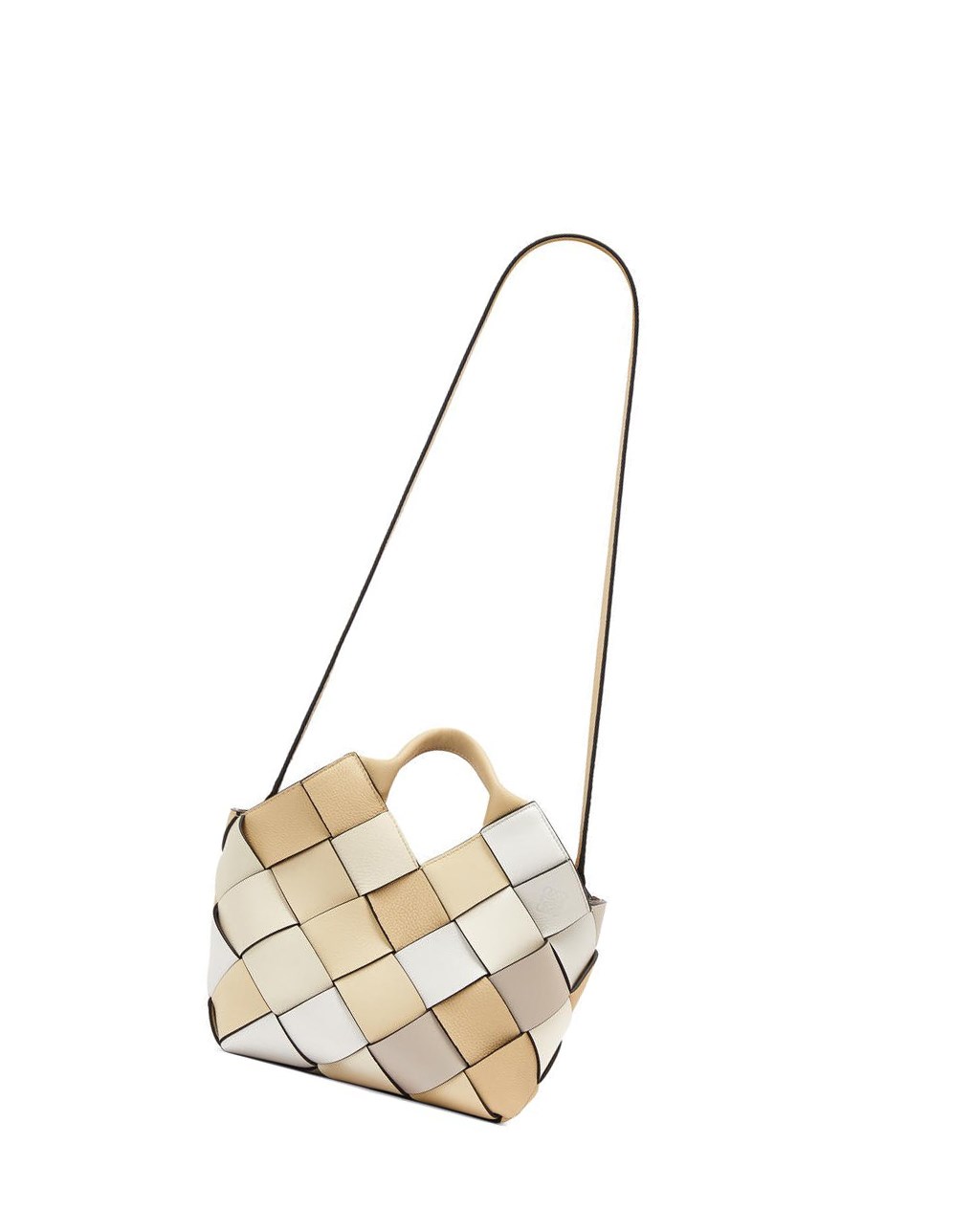 Loewe Small Surplus Cuero Woven basket bag in calfskin Beige Creme | ECIZO-5840