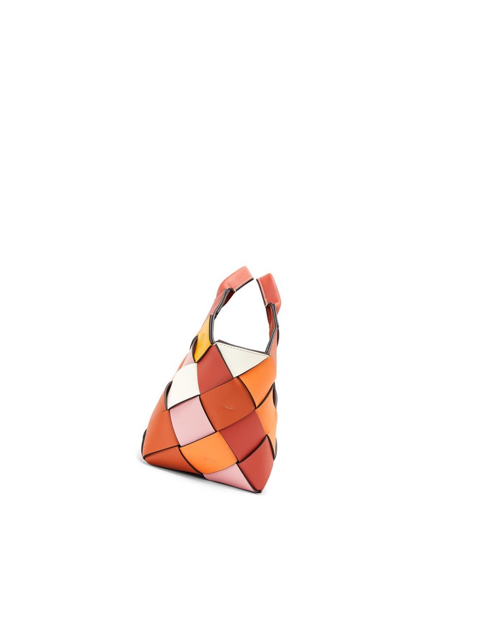 Loewe Small Surplus Cuero Woven basket bag in calfskin Naranjas Naranjas | ZOBDA-7920