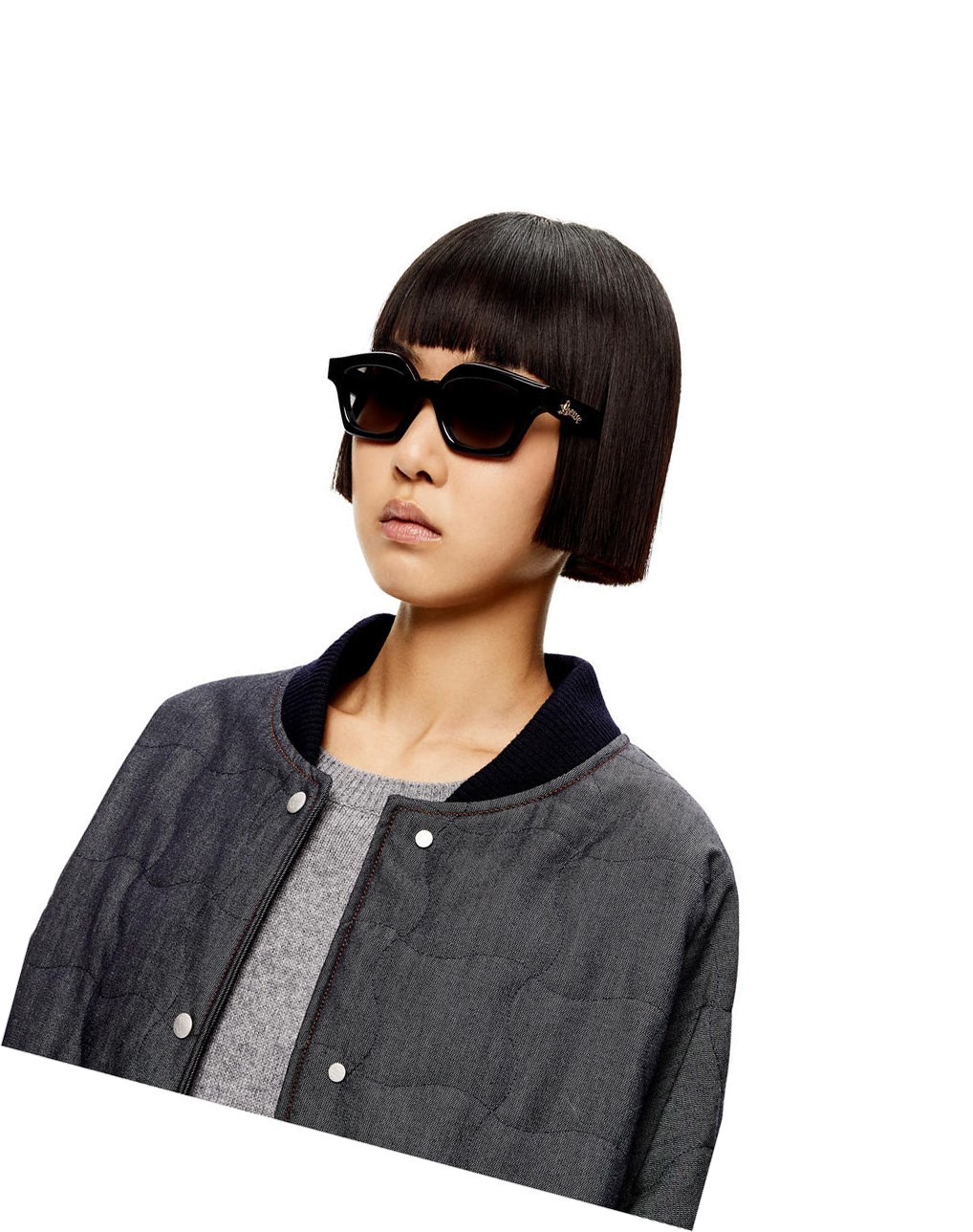 Loewe Small browline sunglasses in acetate Negros | RQLYF-4217