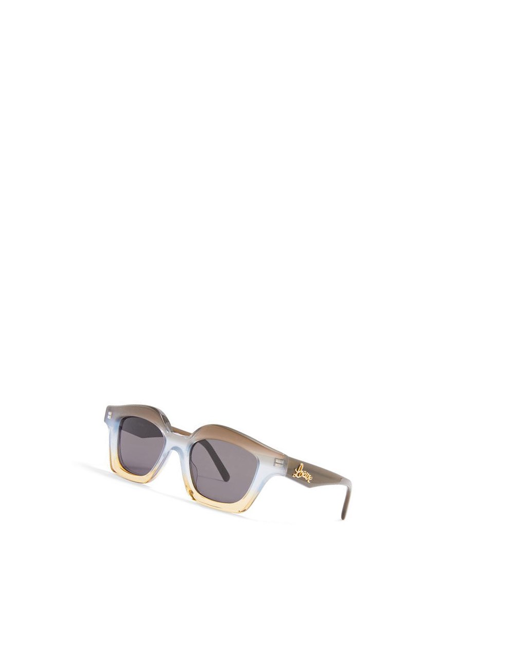 Loewe Small browline sunglasses in acetate Grises Azules | XKOLP-8615