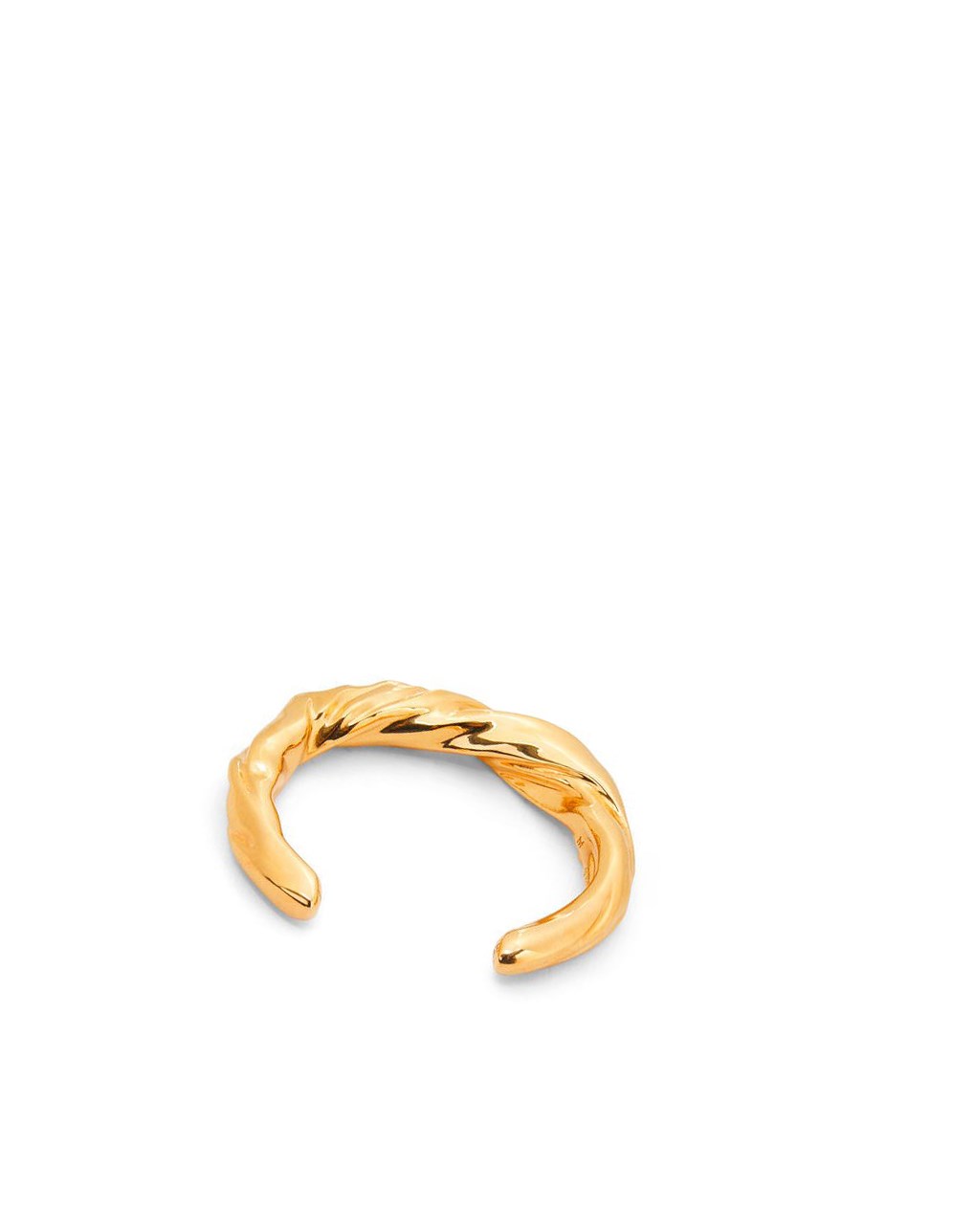 Loewe Small nappa twist cuff in sterling silver Dorados | OMEIN-8637