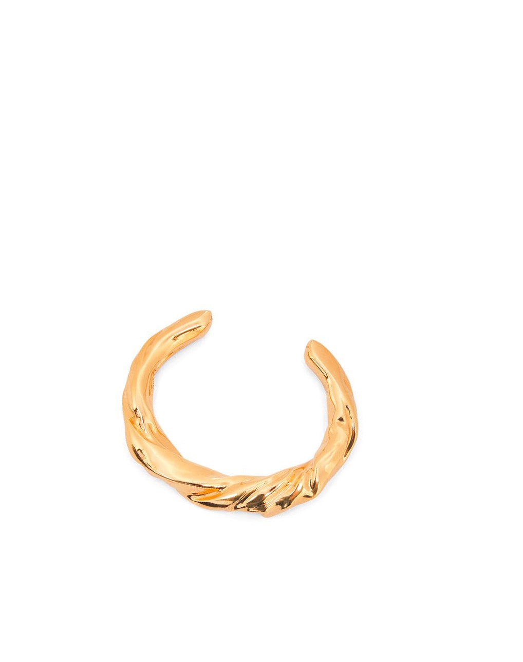Loewe Small nappa twist cuff in sterling silver Dorados | OMEIN-8637