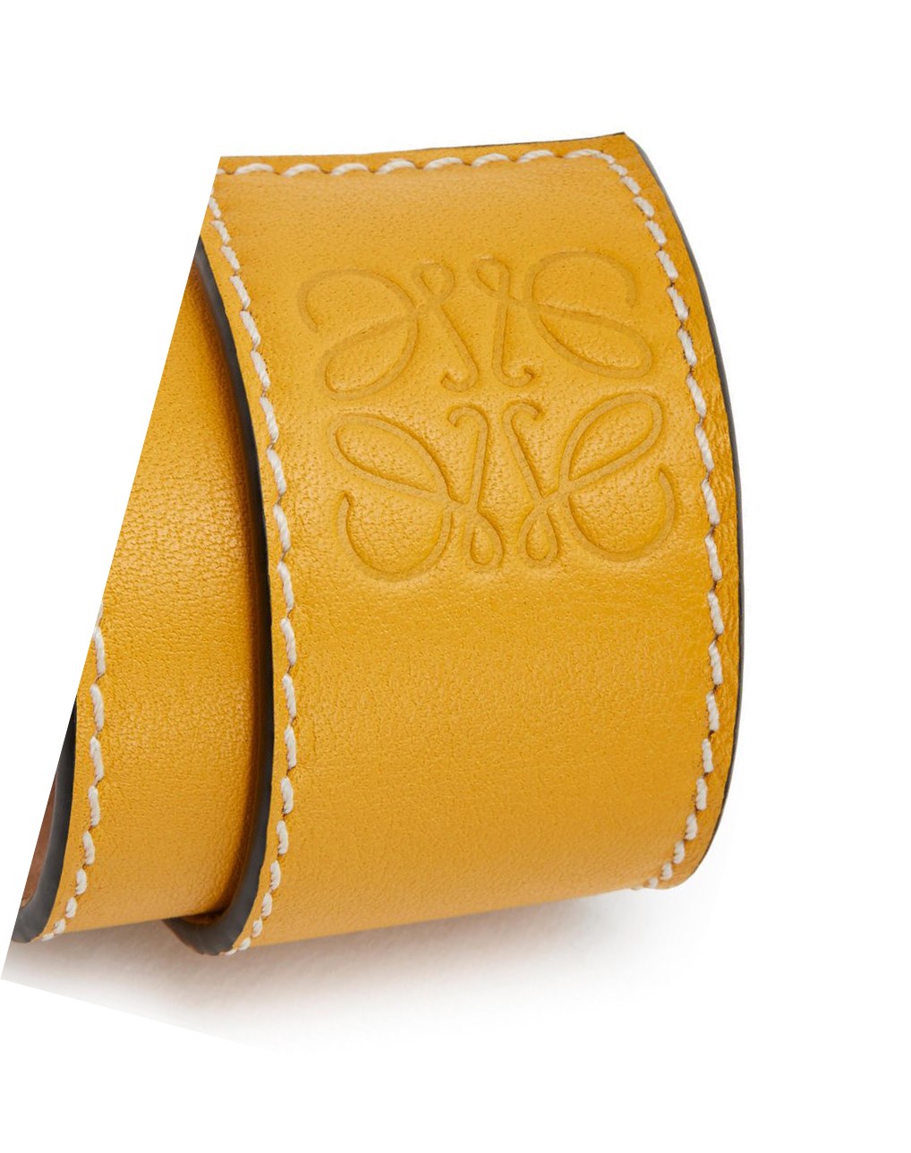 Loewe Small slap bracelet in calfskin Amarillos | YWKHL-4027