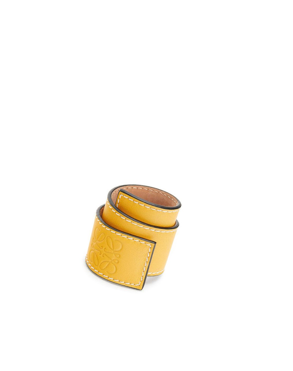 Loewe Small slap bracelet in calfskin Amarillos | YWKHL-4027