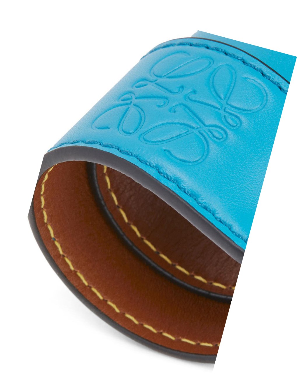 Loewe Small slap bracelet in calfskin Azules Azules | SFVJD-6794
