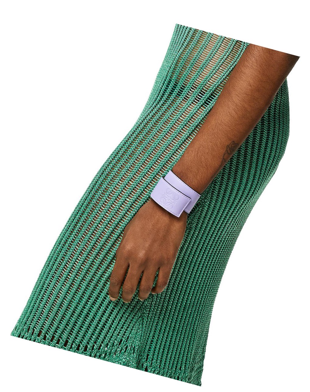 Loewe Small slap bracelet in calfskin Lavanda | ZGPUF-1927