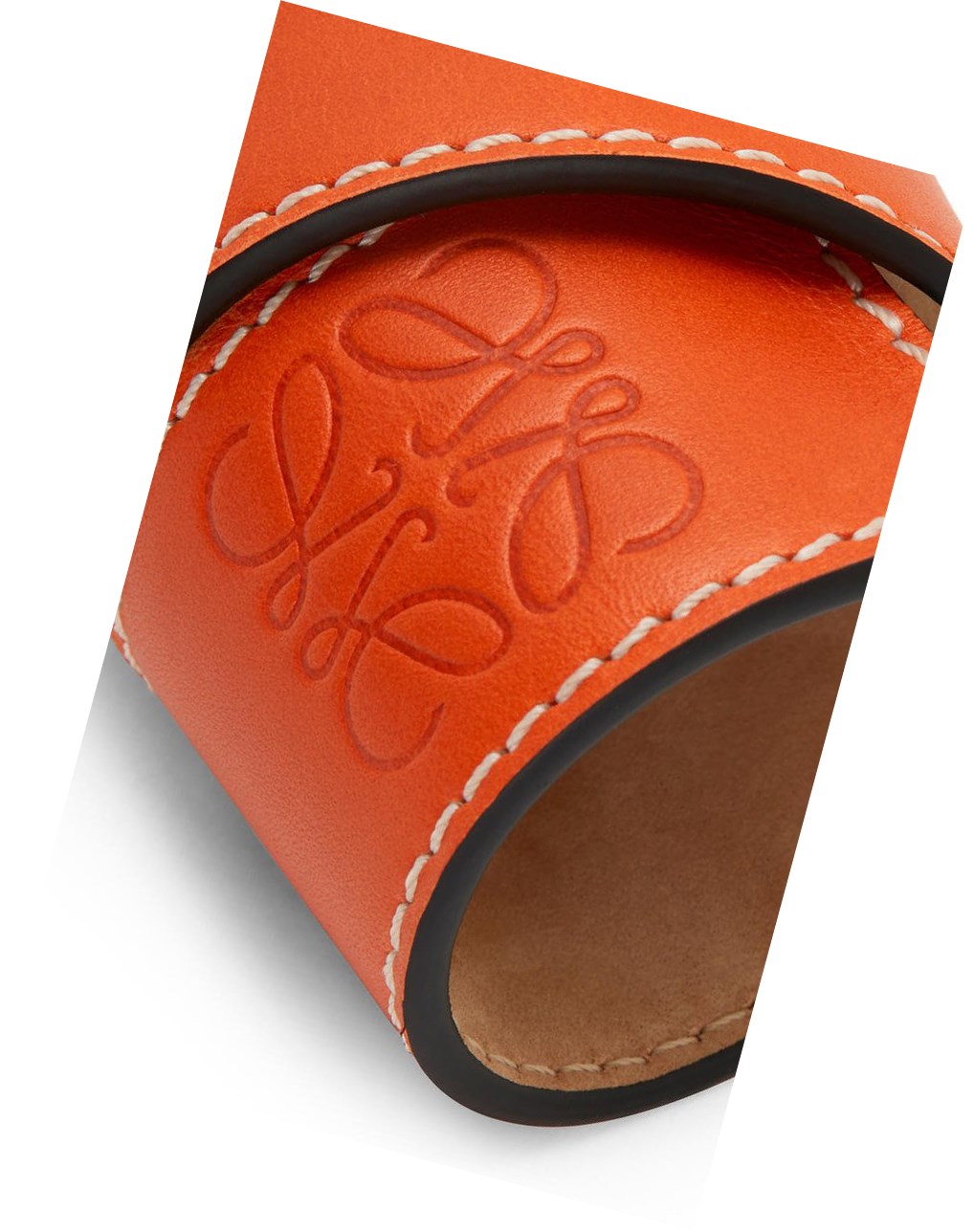 Loewe Small slap bracelet in calfskin Naranjas | XKHLY-8095