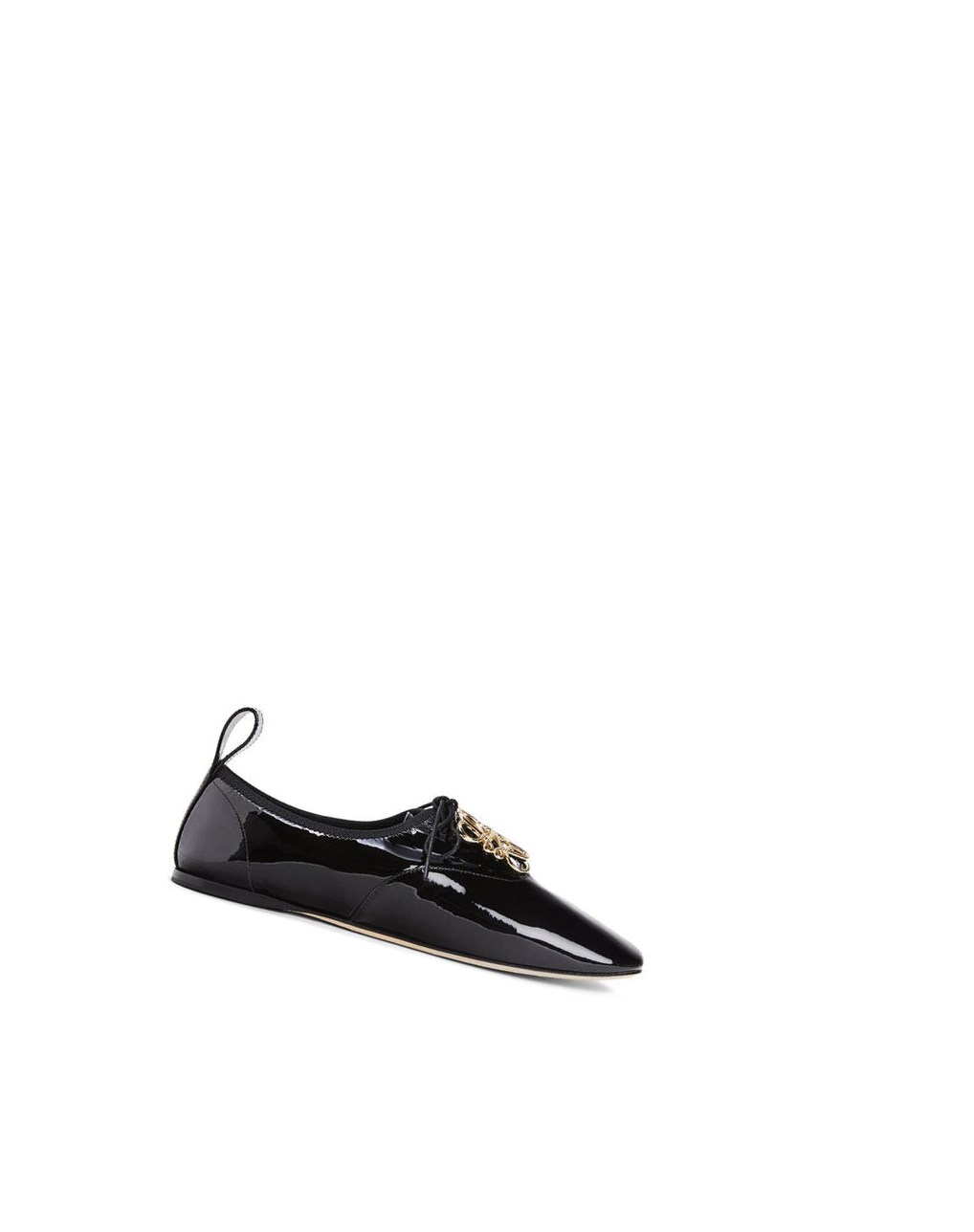 Loewe Soft derby anagram in patent calf Negros | GUQOD-2098